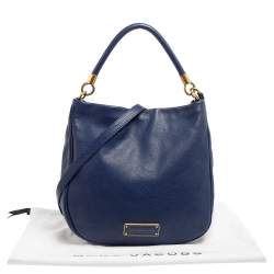 Pre Owned Marc by Marc Jacobs Blue Leather Too Hot To Handle Hobo