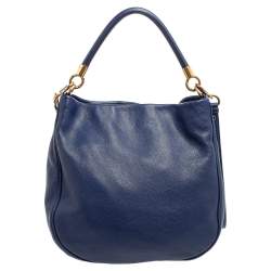 Pre Owned Marc by Marc Jacobs Blue Leather Too Hot To Handle Hobo