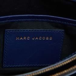 Pre Owned Marc Jacobs Blue Leather Crossbody Bag