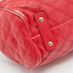 Marc Jacobs Red Quilted Leather Stam Satchel