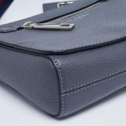 Pre Owned Marc Jacobs Grey Leather Small Gotham Crossbody Bag