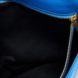 Pre Owned Marc Jacobs Blue Quilted Leather Eugenie Clutch