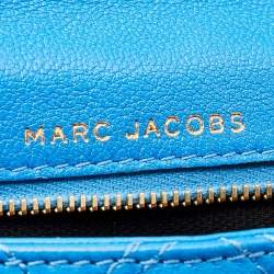 Pre Owned Marc Jacobs Blue Quilted Leather Eugenie Clutch