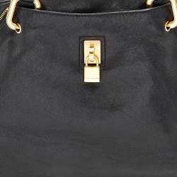Pre Owned Marc Jacobs Black Leather Paradise Rio Satchel