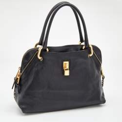 Pre Owned Marc Jacobs Black Leather Paradise Rio Satchel