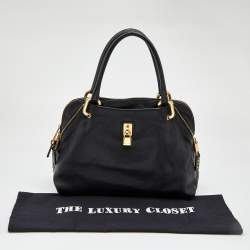 Pre Owned Marc Jacobs Black Leather Paradise Rio Satchel