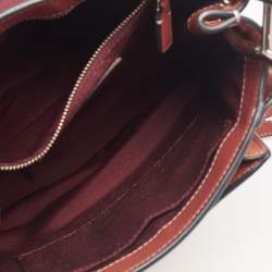 Pre Owned Marc Jacobs Brown Leather and Suede Flap Crossbody Bag