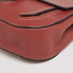 Pre Owned Marc Jacobs Brown Leather and Suede Flap Crossbody Bag