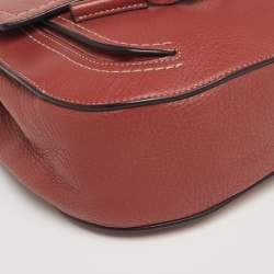 Pre Owned Marc Jacobs Brown Leather and Suede Flap Crossbody Bag