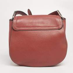 Pre Owned Marc Jacobs Brown Leather and Suede Flap Crossbody Bag