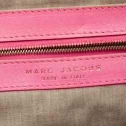Pre Owned Marc Jacobs Pink Quilted Leather Stam Satchel