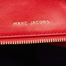 Pre Owned Marc Jacobs Red Leather Stardust Beat Shoulder Bag