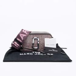 Pre Owned Marc Jacobs Pink Glitter Patent Leather Snapshot Camera Crossbody Bag
