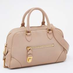 Pre Owned Marc Jacobs Beige Leather Small Venetia Satchel