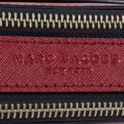 Pre Owned Marc Jacobs Dark/Purple Saffiano Leather Snapshot Camera Crossbody Bag