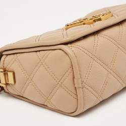 Pre Owned Marc Jacobs Tan Leather The Status Crossbody Bag