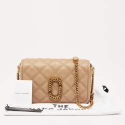 Pre Owned Marc Jacobs Tan Leather The Status Crossbody Bag