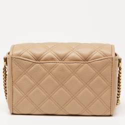 Pre Owned Marc Jacobs Tan Leather The Status Crossbody Bag