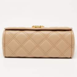 Pre Owned Marc Jacobs Tan Leather The Status Crossbody Bag