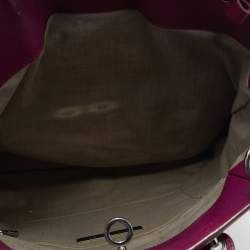 Pre Owned Marc Jacobs Purple Leather Robert Duffy Bag on Bag Tote