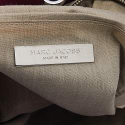 Pre Owned Marc Jacobs Purple Leather Robert Duffy Bag on Bag Tote