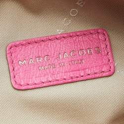 Pre Owned Marc Jacobs Pink Leather Top Zip Clutch