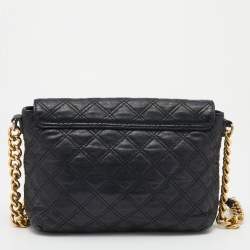 Marc Jacobs Black Quilted Leather Flap Chain Shoulder Bag