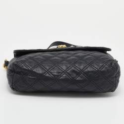 Marc Jacobs Black Quilted Leather Flap Chain Shoulder Bag