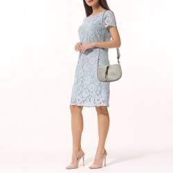 Pre Owned Marc Jacobs Grey Leather Maverick Crossbody Bag