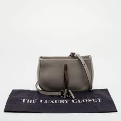 Pre Owned Marc Jacobs Grey Leather Maverick Crossbody Bag