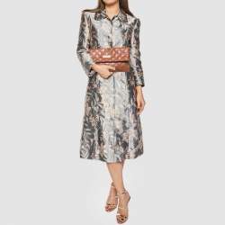 Pre Owned Marc Jacobs Brown Quilted Leather Large Eugenie Clutch