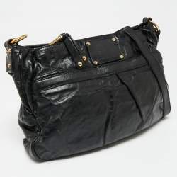 Pre Owned Marc Jacobs Black Leather Lorna Shoulder Bag
