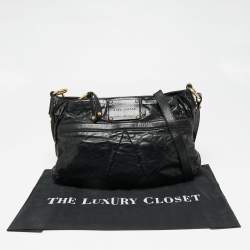 Pre Owned Marc Jacobs Black Leather Lorna Shoulder Bag