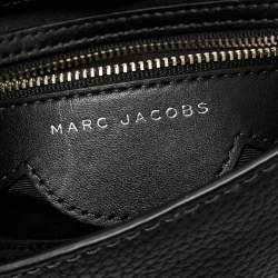Pre Owned Marc Jacobs Black Leather Fleur Haze Shoulder Bag