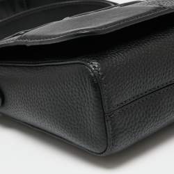 Pre Owned Marc Jacobs Black Leather Fleur Haze Shoulder Bag