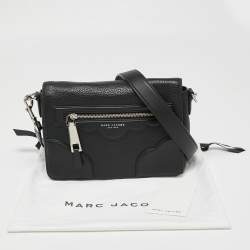 Pre Owned Marc Jacobs Black Leather Fleur Haze Shoulder Bag