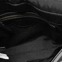 Pre Owned Marc Jacobs Black Leather Fleur Haze Shoulder Bag