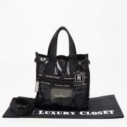 Pre Owned Marc Jacobs Black Polyester Mini Ripstop Tote