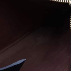 Pre Owned Marc Jacobs Burgundy Nylon and Leather Top Zip Clutch