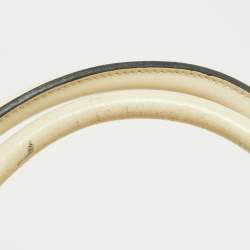 Pre Owned Marc Jacobs Off-White Leather Stam Satchel