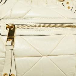 Pre Owned Marc Jacobs Off-White Leather Stam Satchel