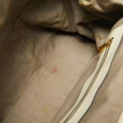 Pre Owned Marc Jacobs Off-White Leather Stam Satchel