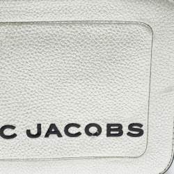Pre Owned Marc Jacobs Silver Leather The Box 20 Top Handle Bag