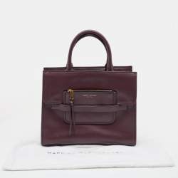 Pre Owned Marc Jacobs Burgundy Leather Madison North South Tote