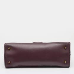 Pre Owned Marc Jacobs Burgundy Leather Madison North South Tote