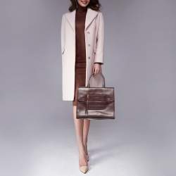 Pre Owned Marc Jacobs Burgundy Leather Madison North South Tote