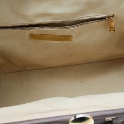 Marc Jacobs Grey Quilted Leather Stam Satchel