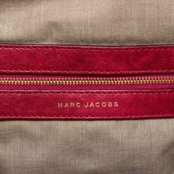 Pre Owned Marc Jacobs Fuchsia Quilted Leather Stam Satchel