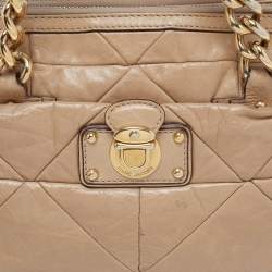 Marc Jacobs Beige Leather Patchwork Ines Satchel