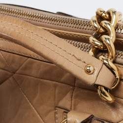 Marc Jacobs Beige Leather Patchwork Ines Satchel